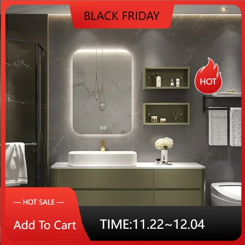 

Bathroom Cabinet Vanity With Top Sink Slate Slab Integrated Washbasin Toilet Combination Washbasin Slate Meuble Evier Luxury