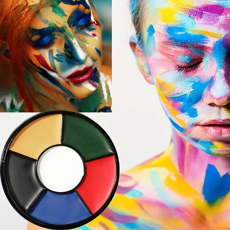 6 Color Face Body Paint Kit Watercolor For Art Halloween And Christmas Fancy Dress Parties Cosplay Baby Shower Sporting Events