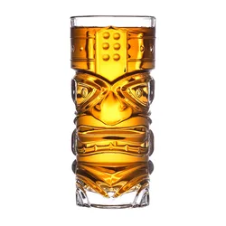 Crystal glass large bar tiki cup tiki cup Hawaiian cocktail cup grimace cup high value water cup