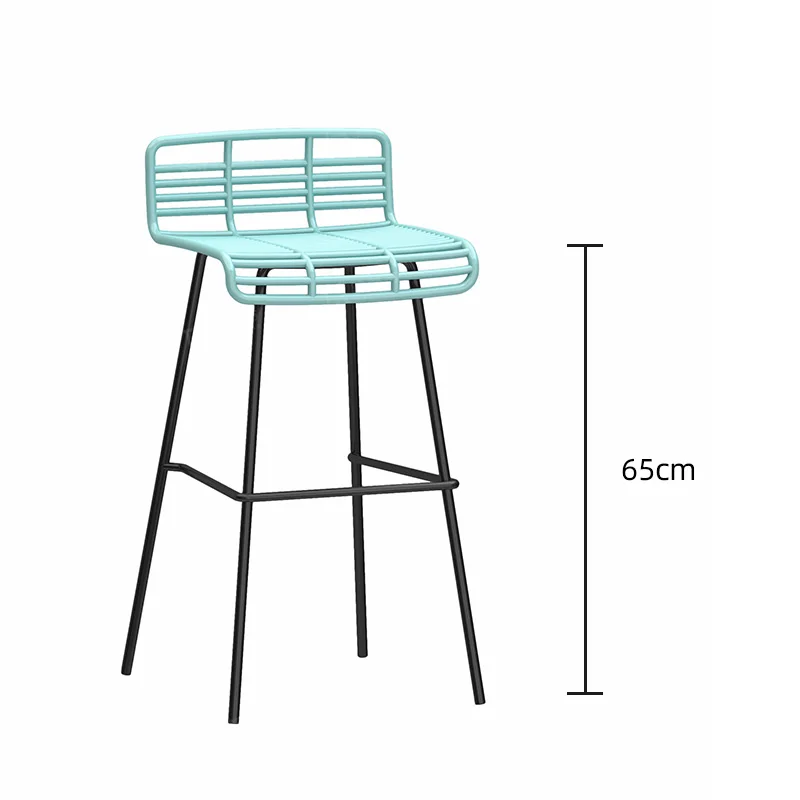 Outdoor Bar Furniture High Stool For Kitchen Banks Chair Make Up Iron Cheap Counter Stools Nordic Chairs Armchair Manicure Step