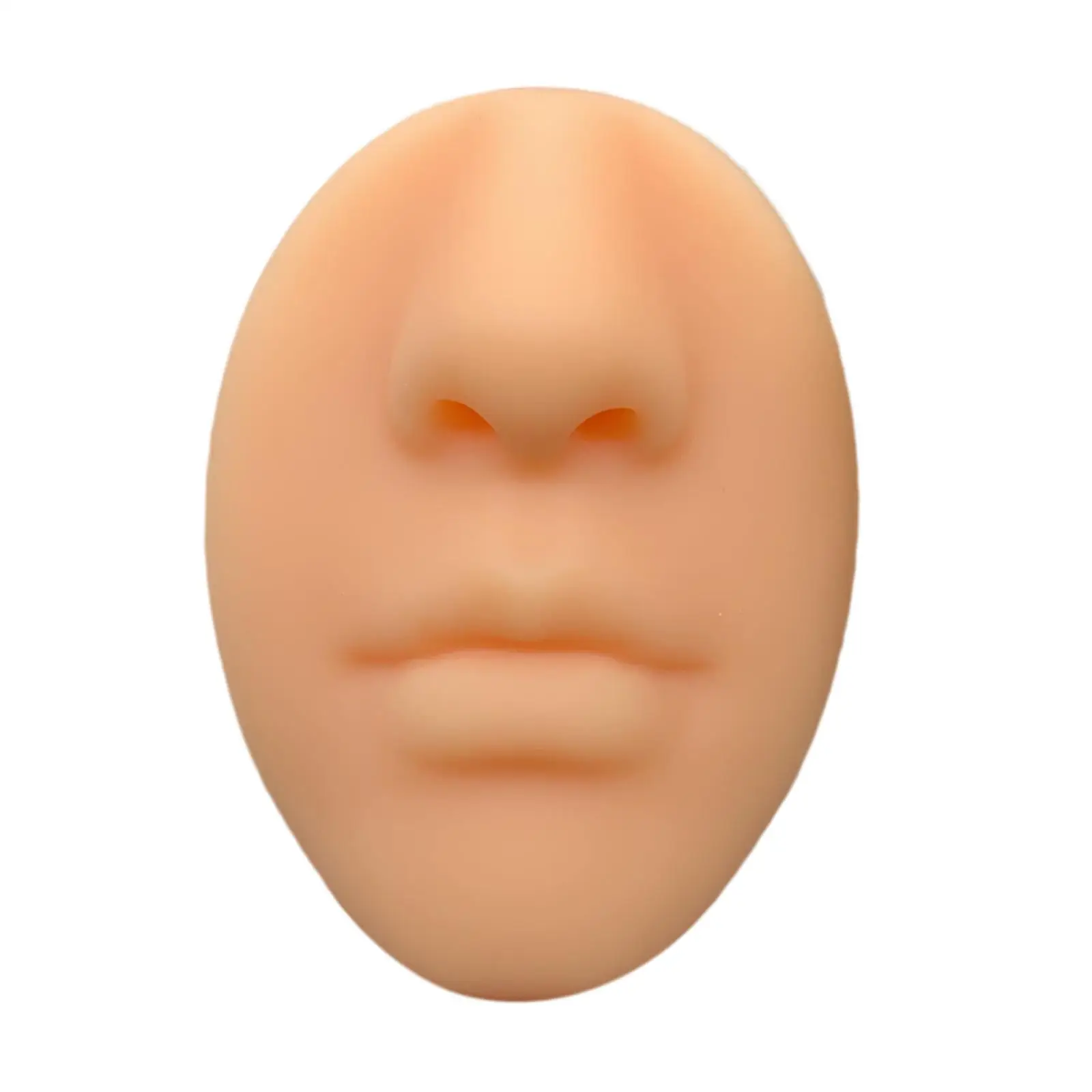 Silicone Face Model Teaching Tool Mannequin Part Displays Soft for Nose Lip