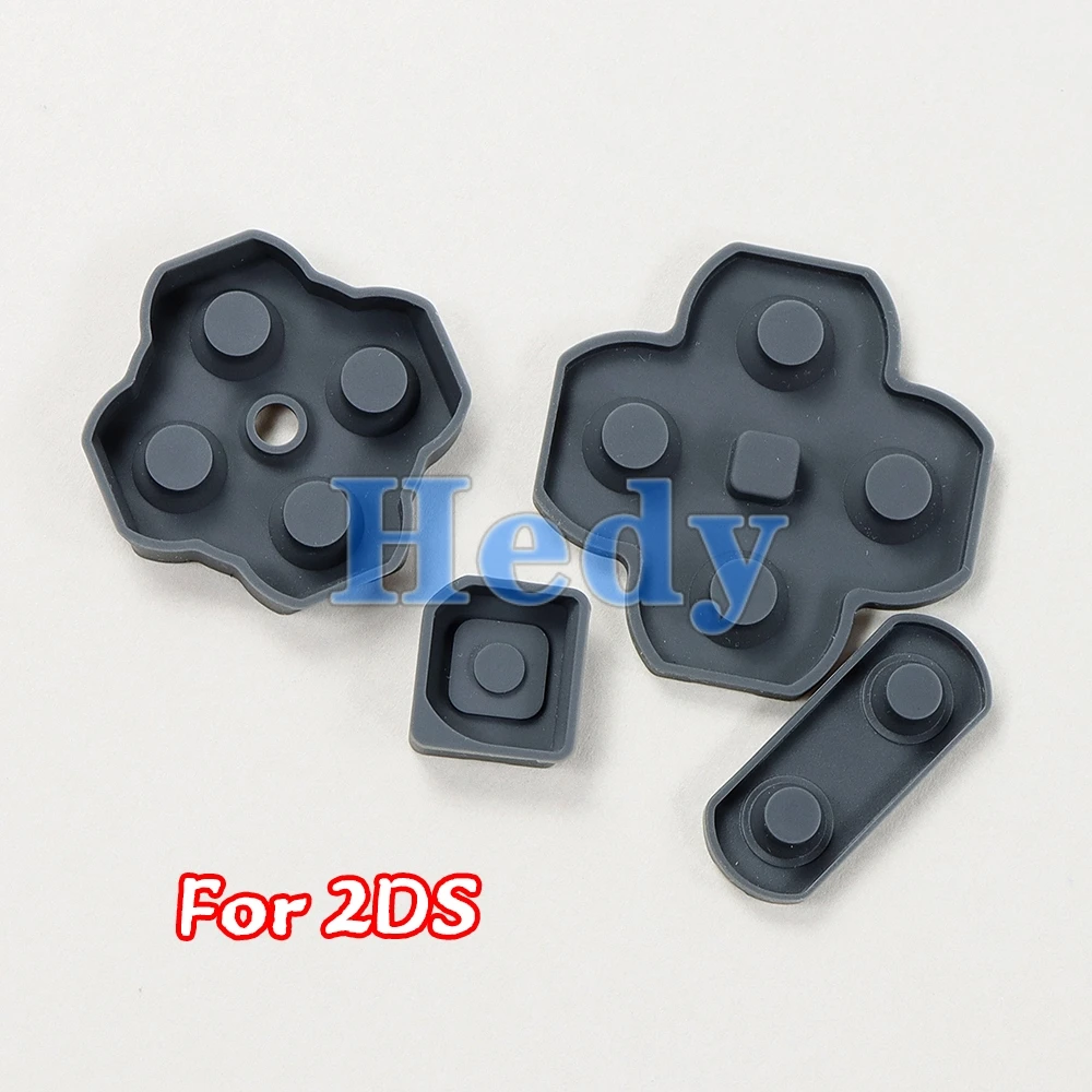 1set Soft Keypad Glue Rubber Conductive Button Pad For 2DS Controller Silicon Buttons Left Right Adhesives Repair Part