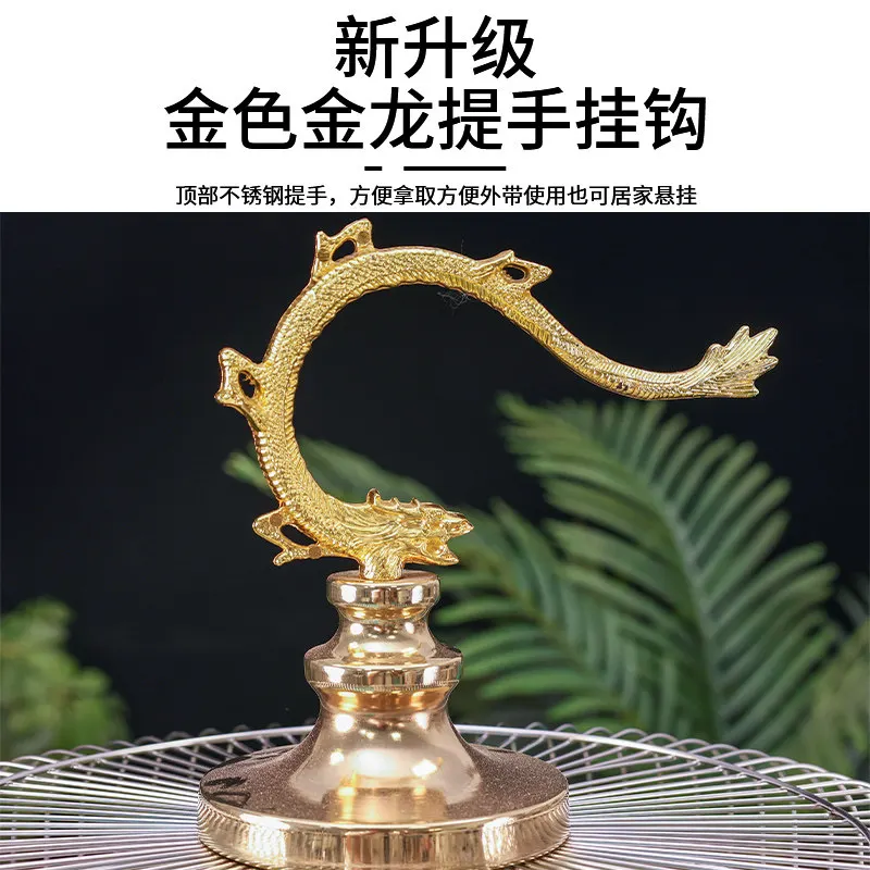 45Cm large space stainless steel bird cage round starling special large bird cage household king parrot cage