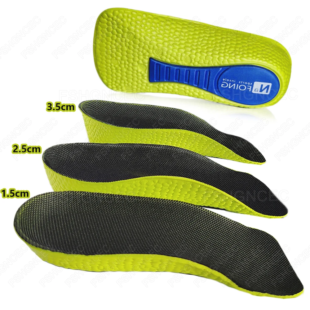 Memory Foam Höhe Erhöhen Einlegesohlen für Männer Frauen Schuhe Arch Support Orthopädische Schuheinlagen Ferse Stoßdämpfung Sport Einlegesohle