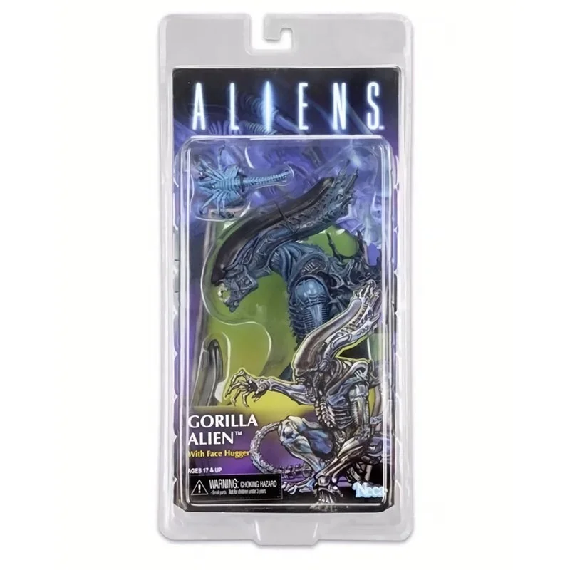 Neca Alien mive อุปกรณ์ต่อพ่วง10th คลื่นสีดำมังงะมนุษย์ต่างดาวใบหน้าตั๊กแตนตำข้าวขนาด7นิ้วสามารถทำเป็นแบบจำลองได้ด้วยมือ