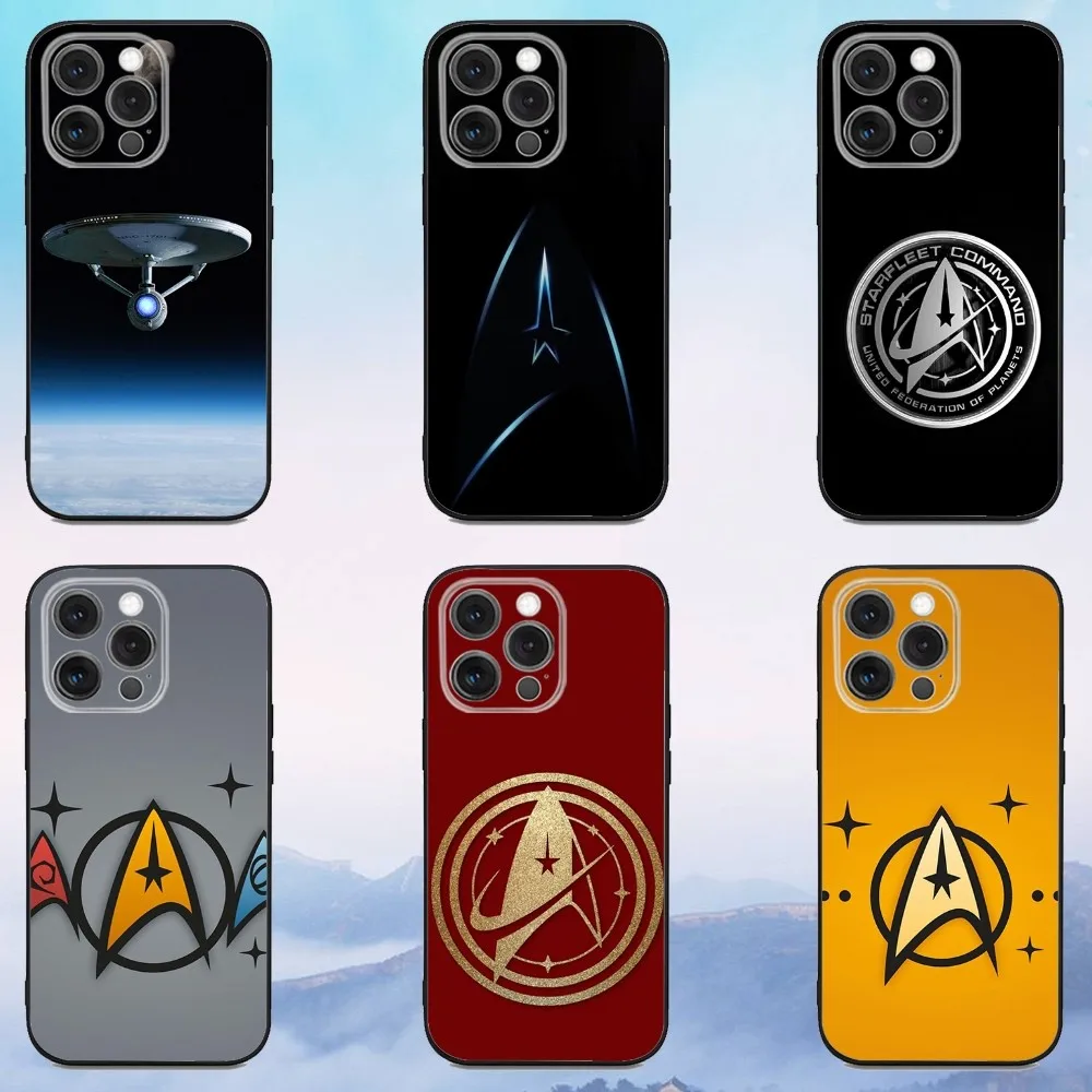 

Star Trek Ships Phone Case For iPhone 16e,16,15,14,13,12,11,Pro,X,XS,Max,XR,Plus,Mini Soft Black Cover