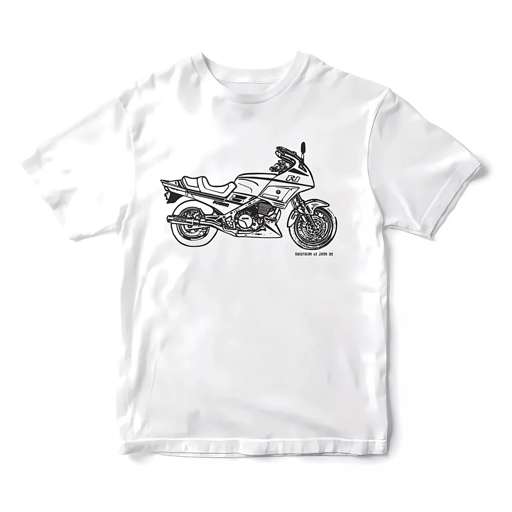 2024 new MOTORCYCLE  T Shirt Pure Cotton Clothing Leisure Short Sleeve O Neck Cool Tee For FJ1200 3CV Motorbike Fan