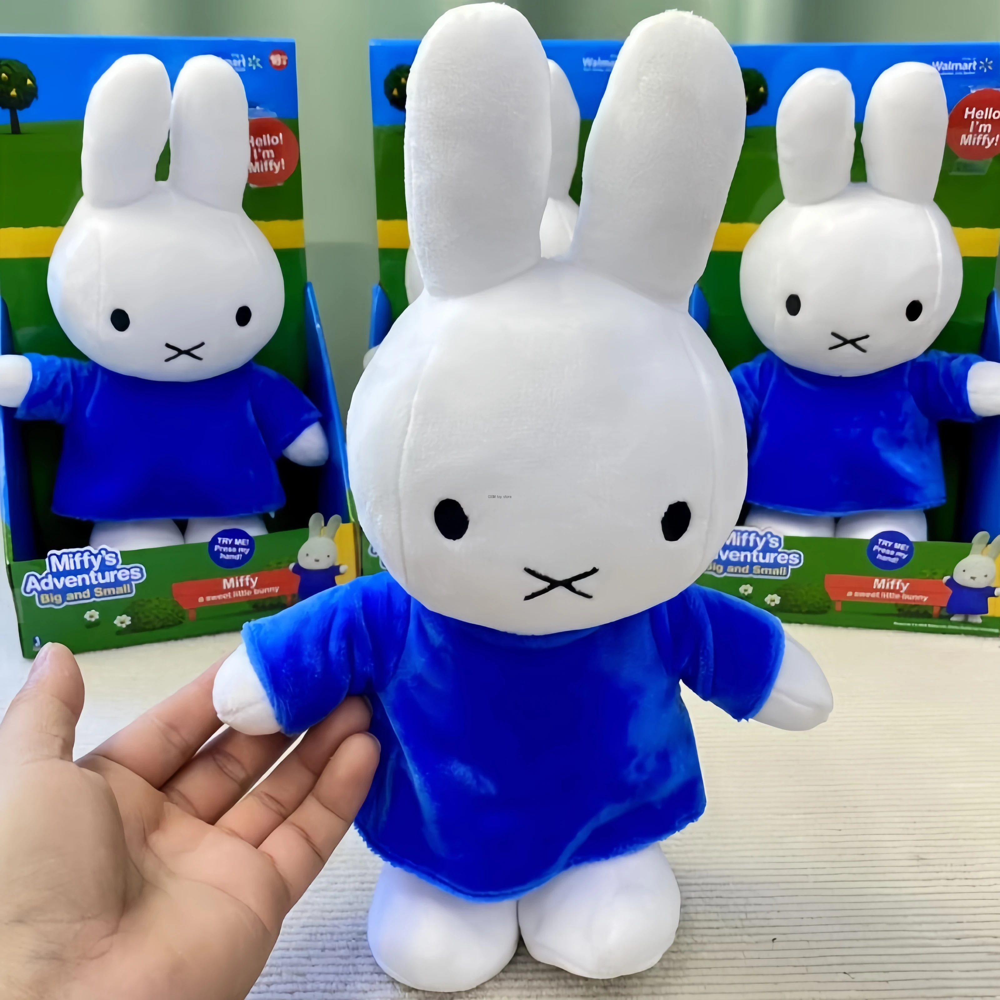 Miffy Adventures Talking Bunny Plush Boxed Interactive Press Hand Speak Soft Stuffed Toy Birthday Christmas Nice Gift Home Decor