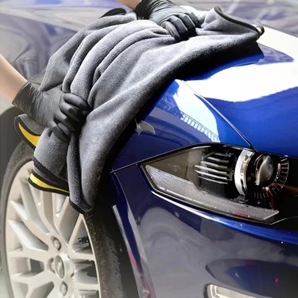 Car wash towel thickened and absorbent coral velvet special cleaning cloth for car wash towels, quick drying car wash towel image 3