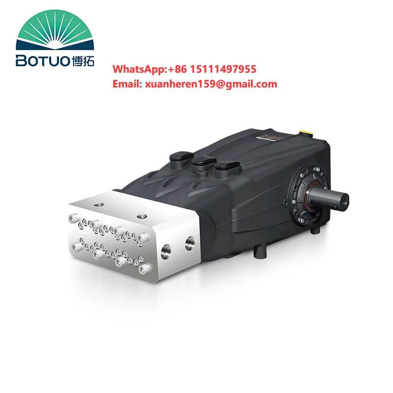 GTF ultra-high pressure pump  2,500 bar max pressure, 65°C max water temp.BOTUO  designed for flushing and industrial boosting.