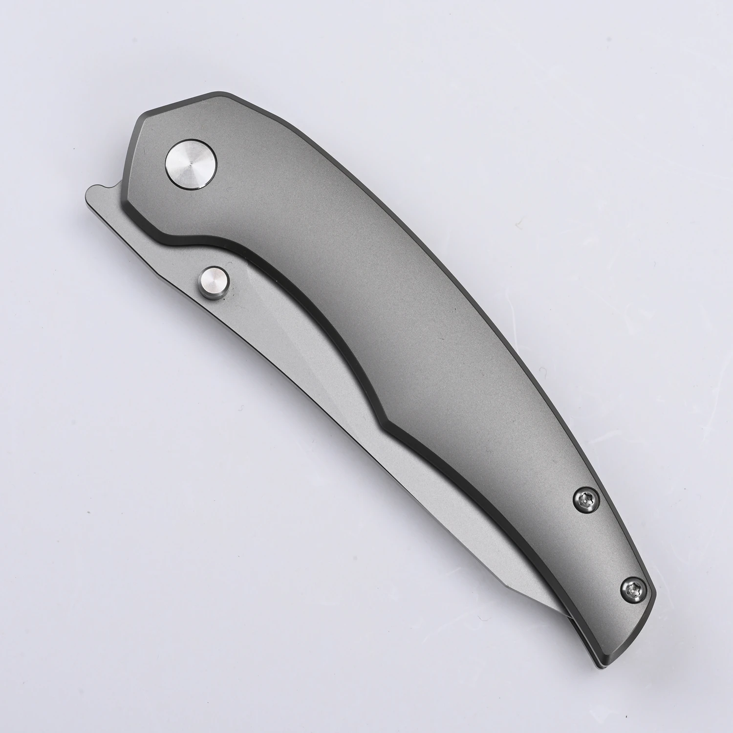 Folding Pocket Knife,14C28N Steel Blade,TC4 Titanium Alloy Handle,EDC Tool for Outdoor Camping Hunting Collection Daily Carry