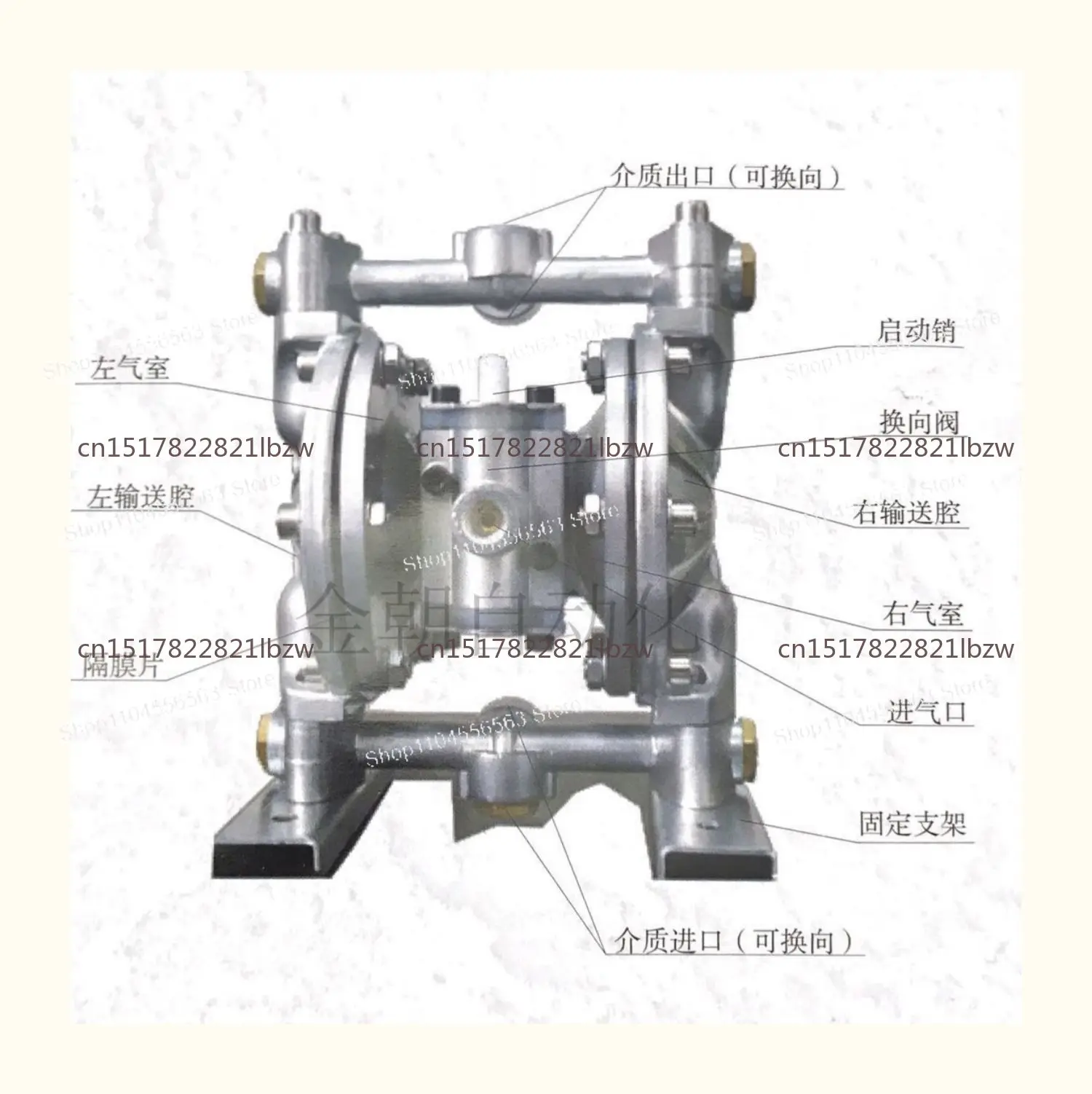602 Bidirectional Membrane Pneumatic Pump, Corrosion-Resistant Ink Pump