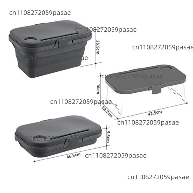 Folding picnic basket Portable large-capacity picnic essential outdoor camping spare storage basket picnic basket