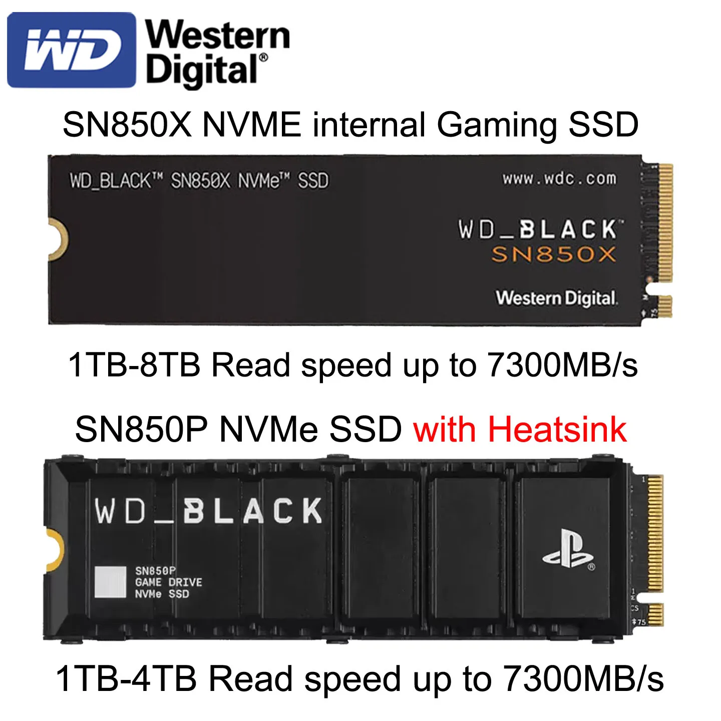 WD SSD SN350 SN850X SN850P SN7100 SSD داخلي 1 تيرا بايت 500 جيجابايت 2 تيرا بايت SSD NVMe M.2 2280 PCIe4.0 محرك قرص الحالة الصلبة للكمبيوتر PS5 سطح المكتب