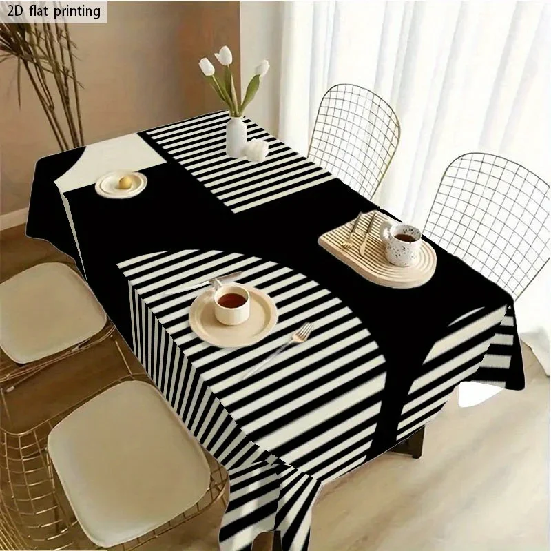 [JIT] 1pc Soft, fashionable and beautiful 2D flat tablecloth. Washable and easy to clean. Yzb