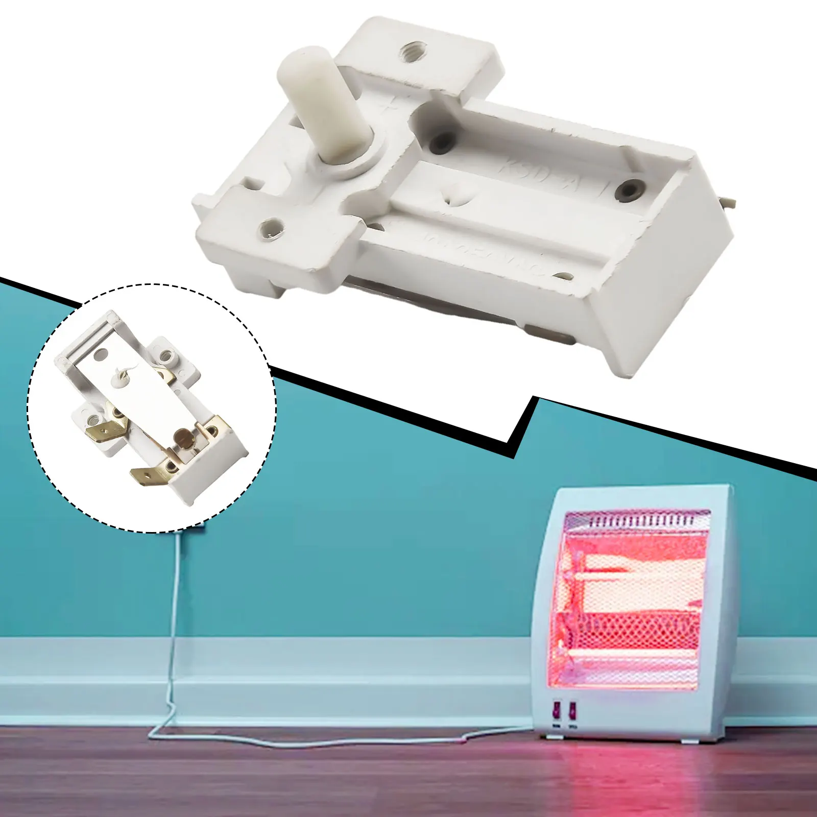 1 X Electric Heater Thermostat 250V16A Temperature Control Switch Electric Oil Heate 52*20mm Temperature Control Regulator