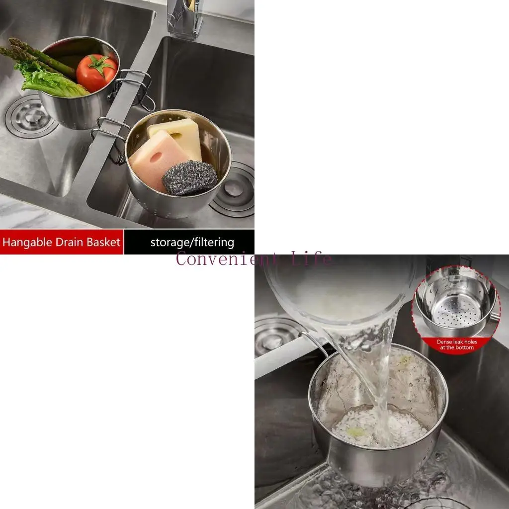 

L1EE Multifunctional Sink Dishcloth Holder Sponge Holder Kitchen Drain Rack