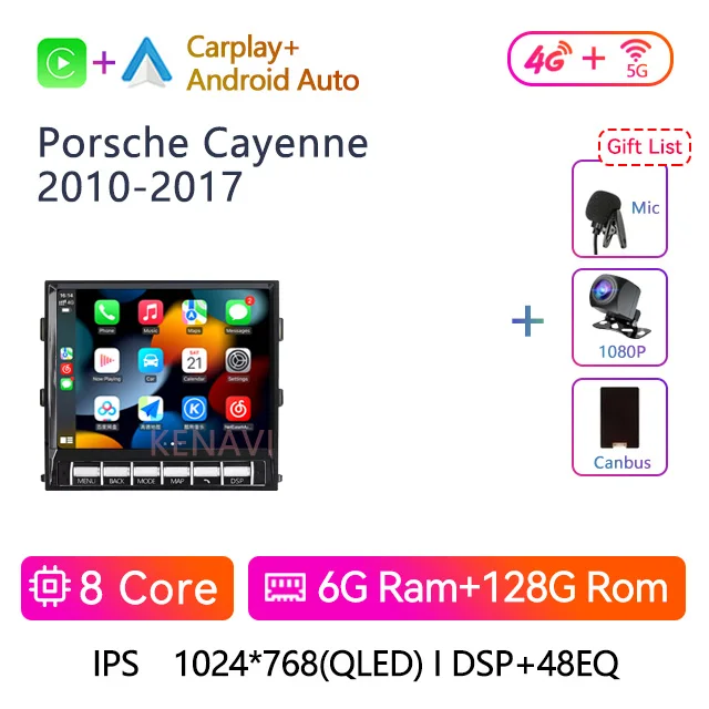 For Porsche Cayenne 2010-2017 Android Car Radio Multimedia Video Player GPS Navigation DVD Player Auto Stereo Carplay Head Unit image 3