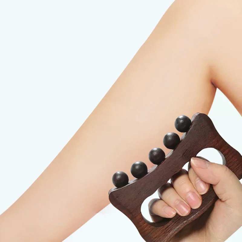 

1Pcs Lymphatic Drainage Massager Beech Gua Sha Tool For Body Manual Massage Scraper For Anti Cellulite Body Gua Sha Paddle