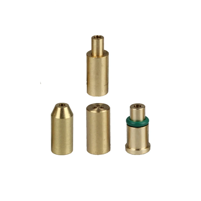 Complete Refill Butane Gas Copper Nozzle Adapter For Dupont L1/L2/LD Lighter Yellow/Red/Green/Blue Caps Brass Inflatable Head