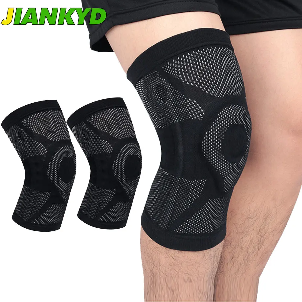 

1/2Pcs Sports Compression Knee Brace Support Protector For Arthritis Relief, Joint Pain, ACL, MCL, Meniscus Tear, Post Surgery