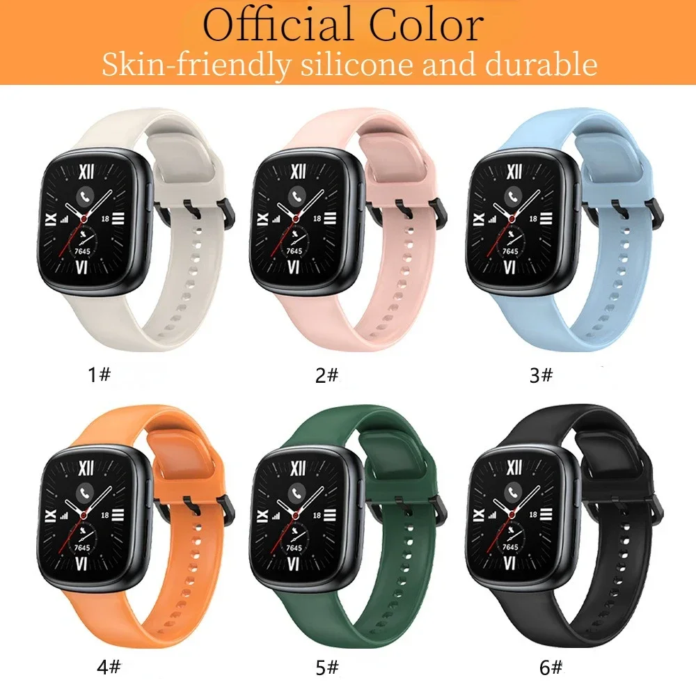 Sport Silicone Strap for Huawei Honor Watch 4 Smart Watch 4 Replaceable Bracelet Accessories for Huawei Honor Watch 4 Soft Band