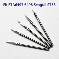 Watch Crown Stem Stainless Steel Spare Parts Fit ETA6497 6498 Seagull ST36 Automatic Mechanical Movement Watch Accessories Parts