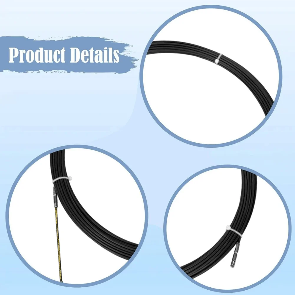 Threader Tool for Electrical Wiring Projects Requiring Compatibility with PVC Plastic and Metal Conduit Materials