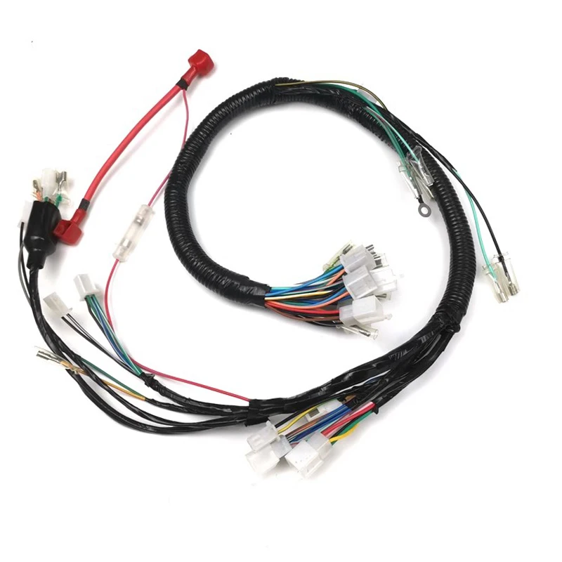 Motorcycle Electrical Wiring Harness Wire Cable Line For Suzuki Haojue qingqi 125cc GN125 GN 125