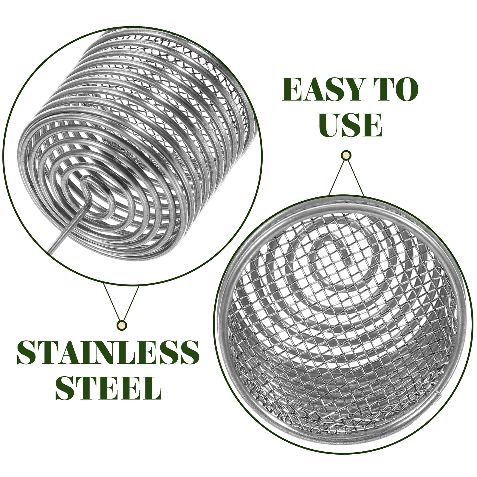 

6pcs Stainless Steel Fertilizer Box Slow Release Container Silver Bonsai Orchid Flower Succulent Basket Gardening Tool Plant