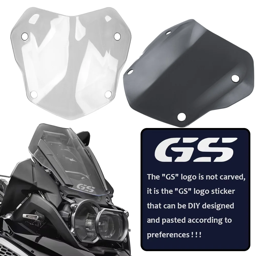 Bmw R1200GS K50 K51 R1250GS ADV アドベンチャーオートバイウインドシールドスクリーン偏向器ショートフロントガラススポーツフロントガラス GS1250