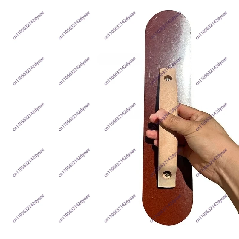 405×89mm Round and Square End  Laminated Canvas Resin Float with Wood Handle,Easily Works Color Hardeners into Concrete