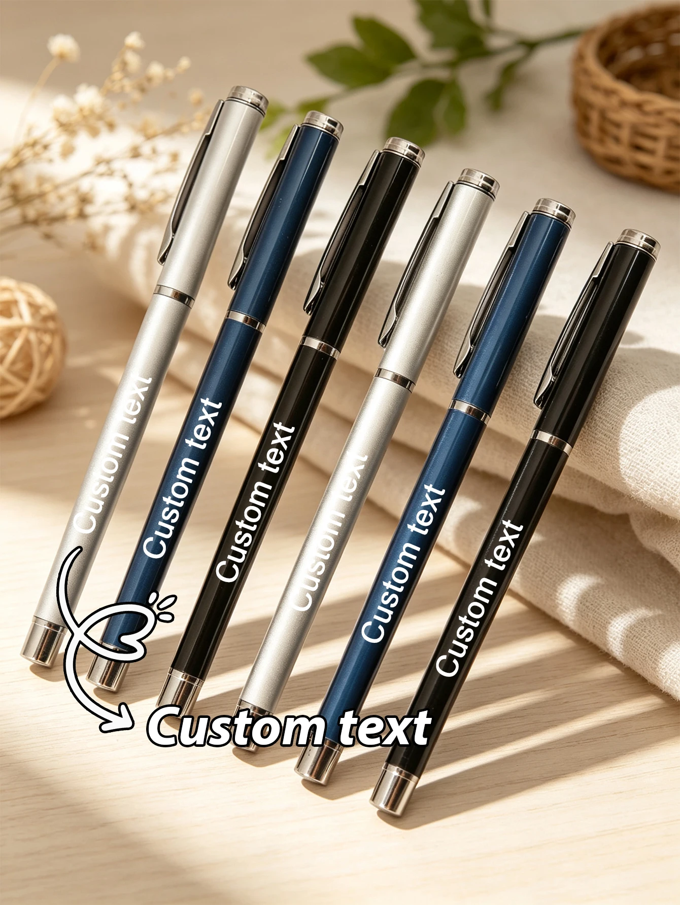 Personalized Engraved Pen Custom Text Ballpoint Pen Office Desk Supplies Teacher Appreciation Gift Wedding Groomsmen Invitations