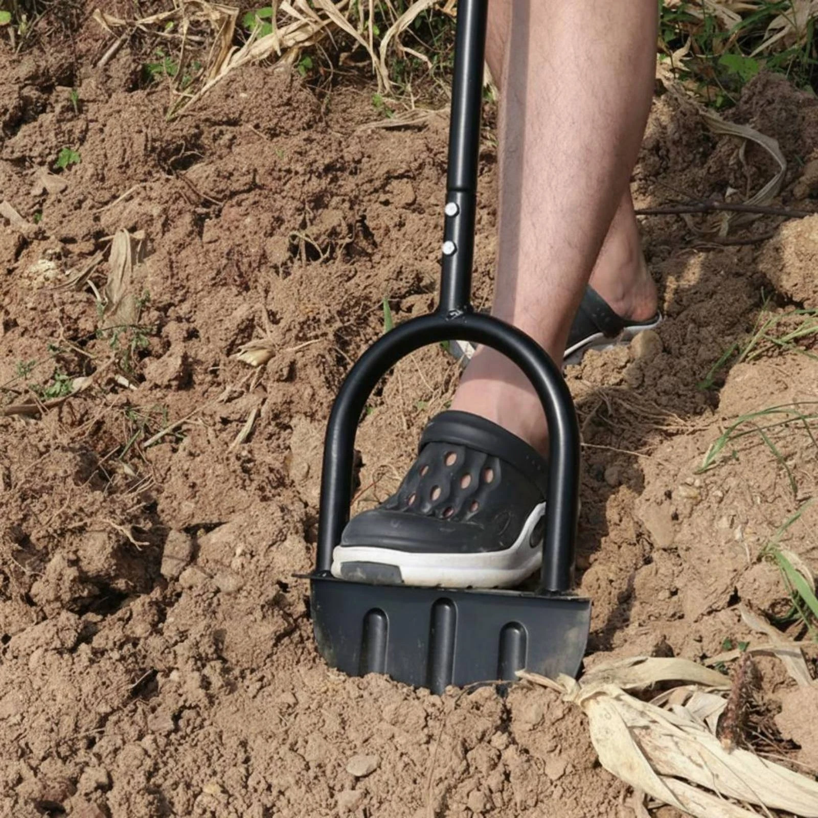 Crescent Edger Long Handle Lawn Edging Spade Manual Lawn Edger Easy to Use Crescent Shovel Wide Footrest for Yard