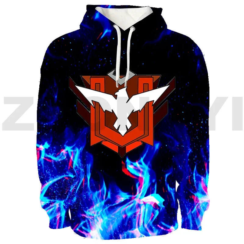 Funny Game Free Fire Garena 3D Hoodies Teens Anime Sweatshirt Fashion Casual Men Clothing Cosplay Costume Warm Women Streetwear