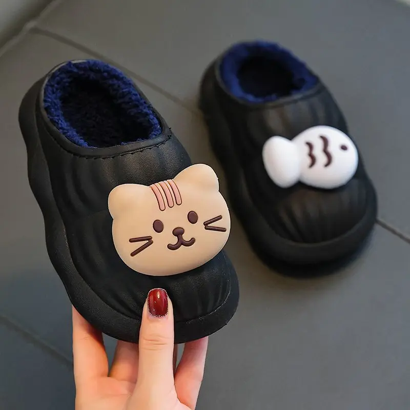 Children's Warm Cotton Slippers Princess Design Lightweight Quiet Stain Resistant Fashion Cute Shoes Hot Sale