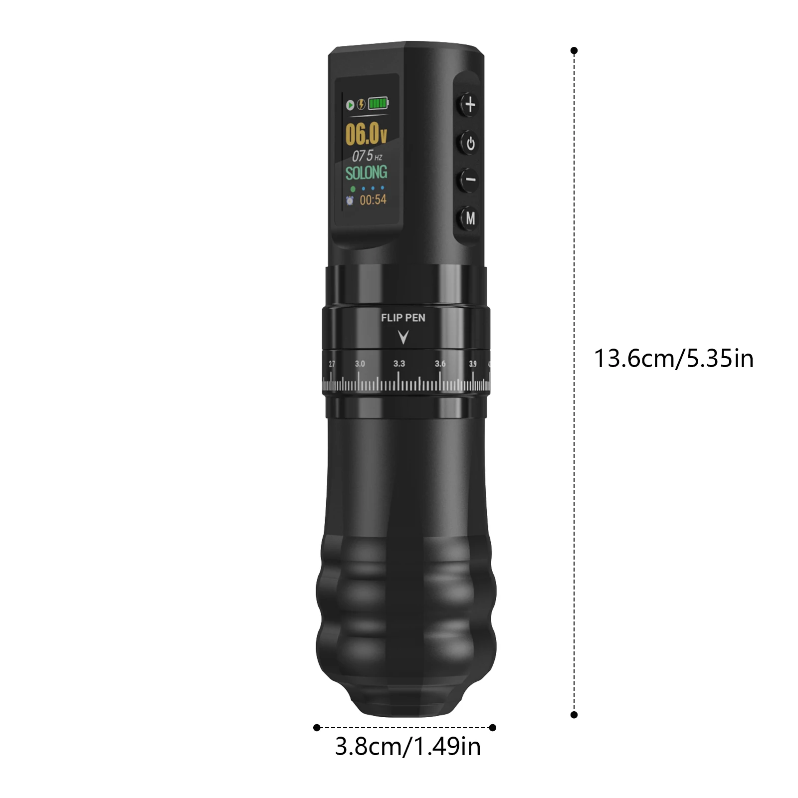 Tattoo Pen with Wireless Power Adjustable Stroke Tattoo Machine with Digital LED Display Tattoo Pen Tattoo Supplies for Artist