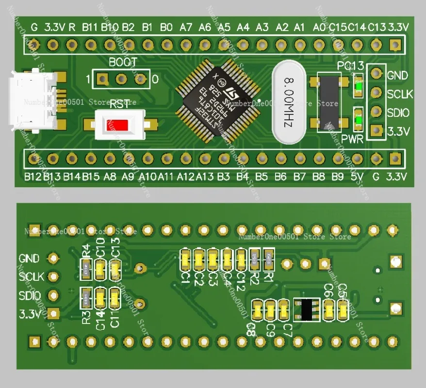 Stm32f101c8t6 Core Board Stm32f101 Minimum System Cortex-M3 New Product Promotion Development Board