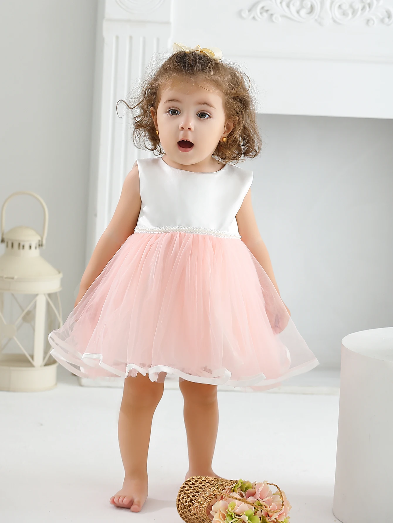 New Born Baby Party Birthday Dress 0-2 Year Baby Girl Dress