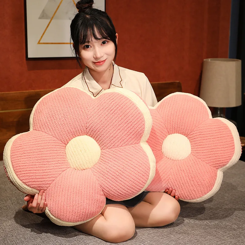 40/50 センチメートル花ぬいぐるみ植物シートクッション 5 花びらソファ椅子装飾枕ピンク、イエロー、グリーン、ブラウン、グレーぬいぐるみ Peluche ギフト