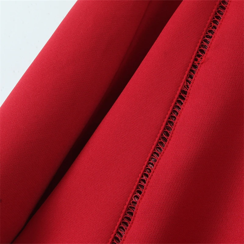 KEYANKETIAN 여름 새 여성 홀터넥 붕대 민소매 미니 드레스 우아한 섹시한 솔기 디테일 백리스 푹신한 드레스 솔리드 컬러