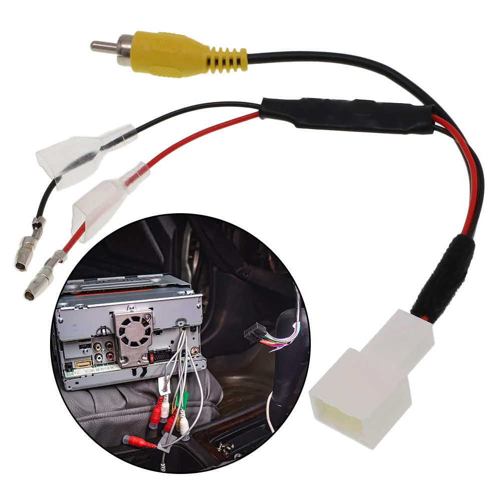 4 Pin Car Reverse Camera Retention Wiring Harness Cable Adapter For Toyota Reverse Camera Video Wire Cable Adapter