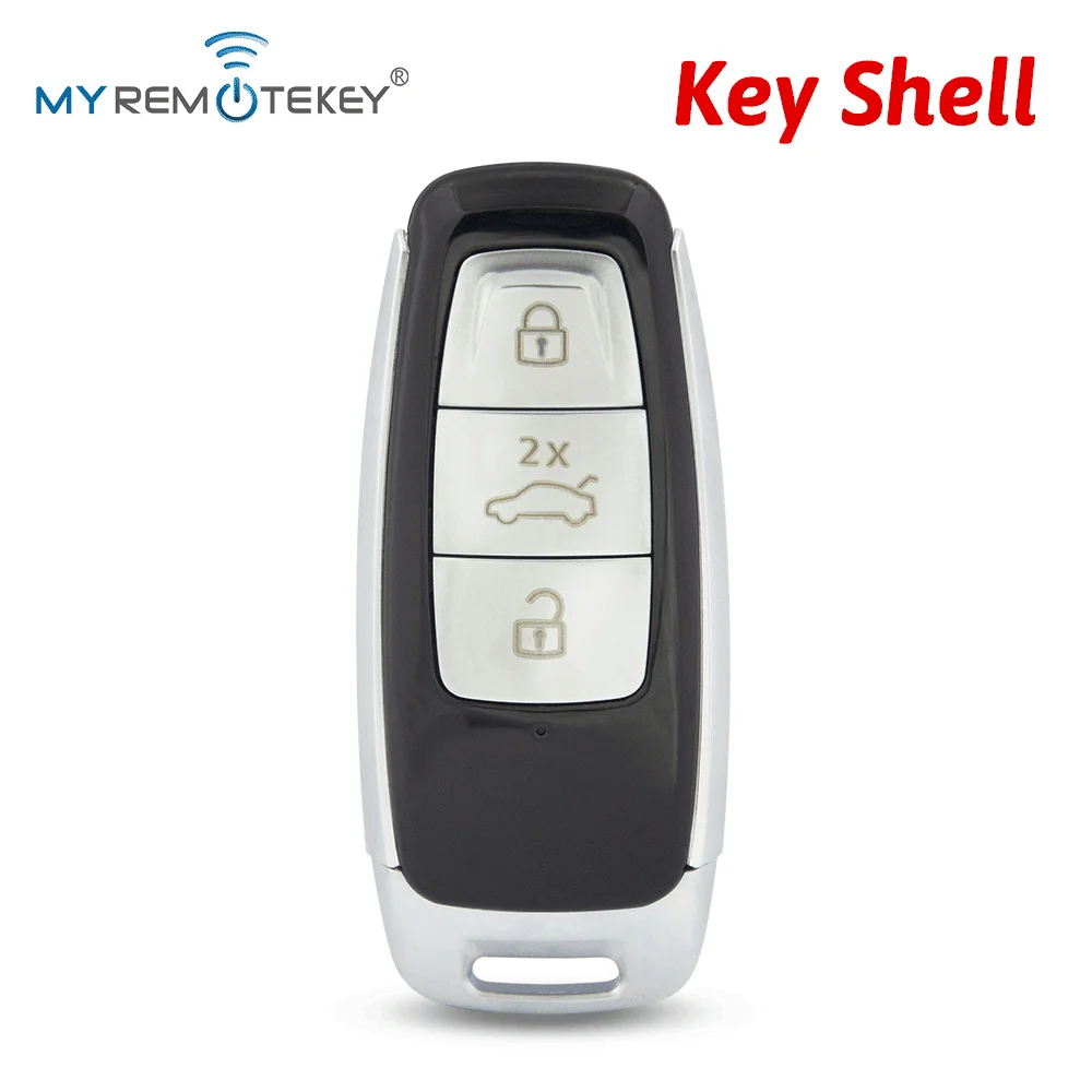 MYREMOTEKEY 4N0959754 Smart Key Shell 3 Button for Audi A6 C8 A7 A8 Q8 2017-2020