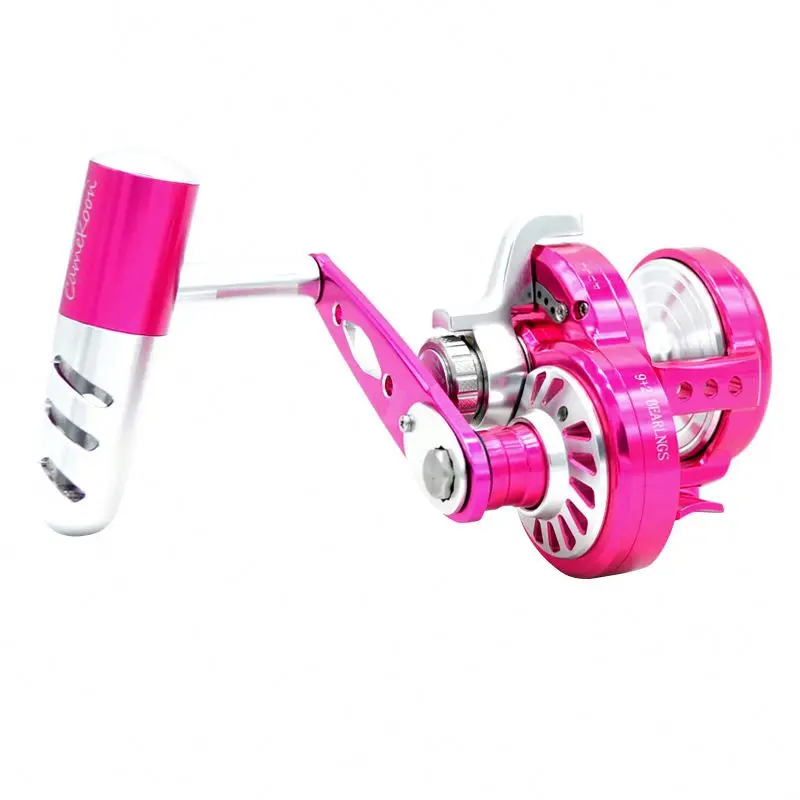 Conventional Lever Drag Fishing Reels Metal Light Overhead Fishing Reels Trolling Fishing Slow Pitch Jigging Reel Saltwater