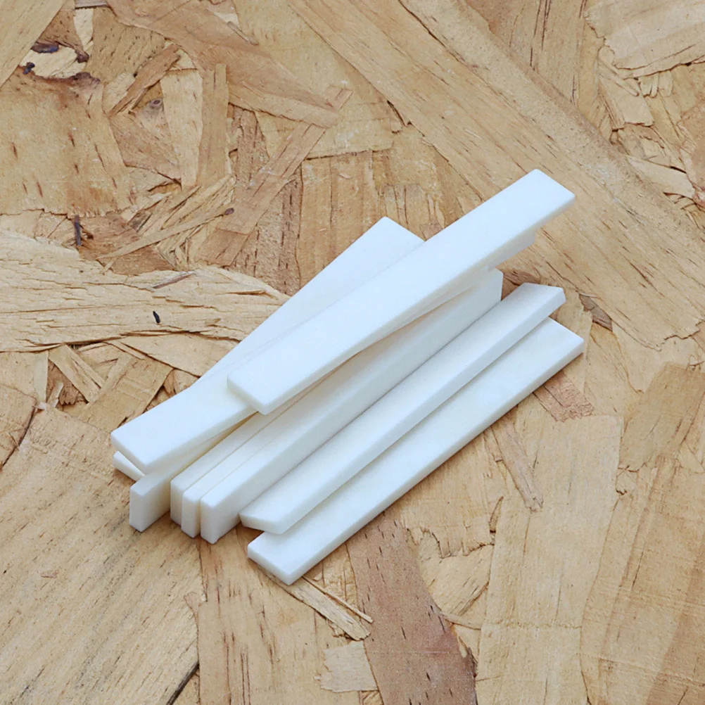 

10pcs Bone Nut Blank For Acoustic Electric Guitar Replacement Stable Tuning Enhanced Tone Durable Guitar Accessories