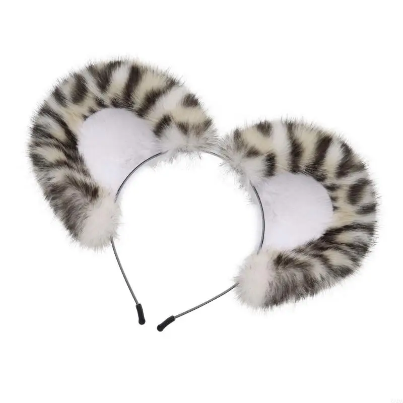 Plush Texture Snow Animal Costume Accessories for Adults, Halloween Cosplay Parties, Theme Celebrations and Holiday Styling 6XDA