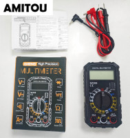 AMITOU SZ308 Digital Multimeter Voltage Resistance Meter AC/DC Current Meter Electrician LCD Backlight Ohm Square Wave Test Toos