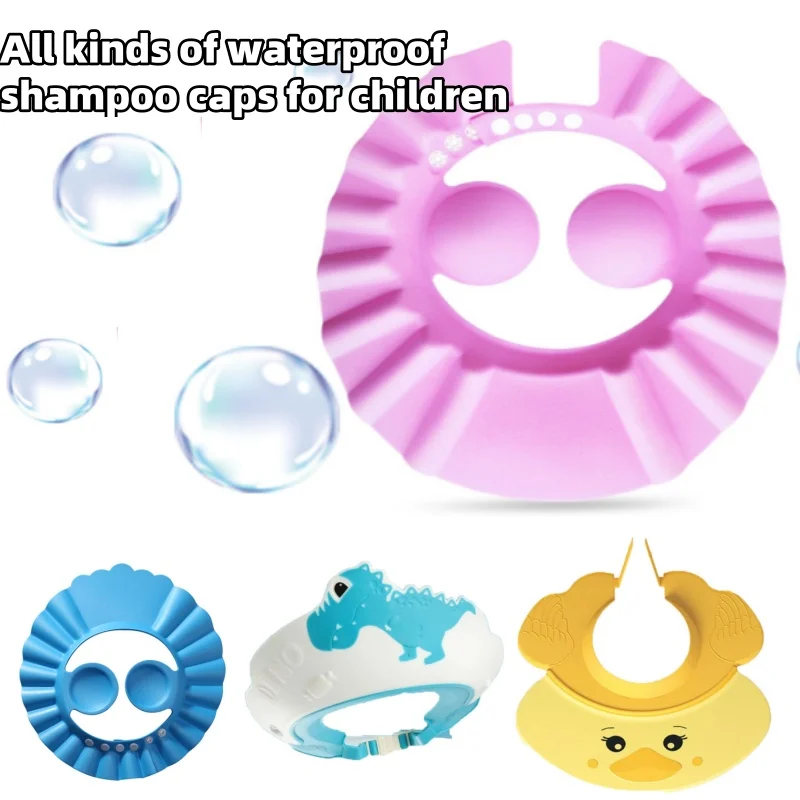 Shampoo-Kappe für Kinder, wasserdichte Badekappe für Babys, Baby-Haarwasch-Wonder, verstellbare Shampoo-Wasserblock-Kappe für Babys