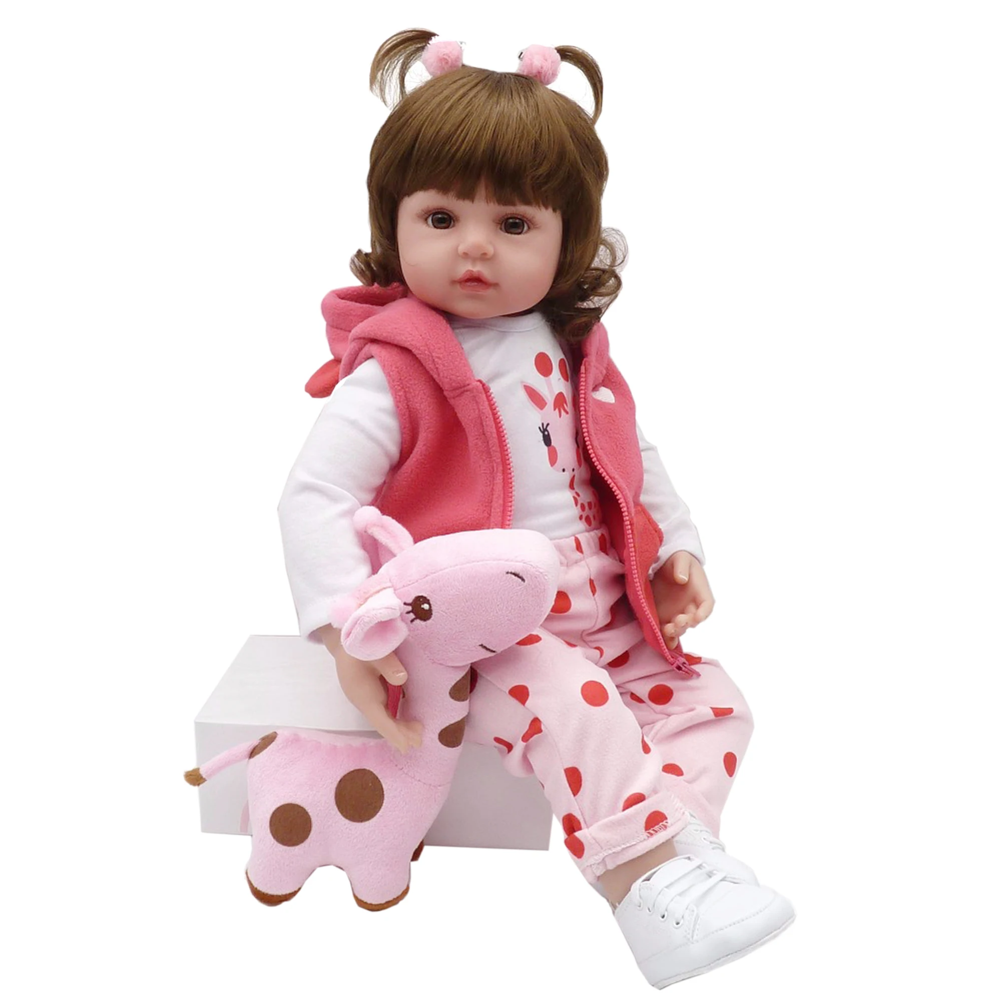 

60cm Soft Silicone Reborn Baby Doll Toys Like Real Bebe Princess Toddler Birthday Gift Fashion Birthday Present Girls Bonecas