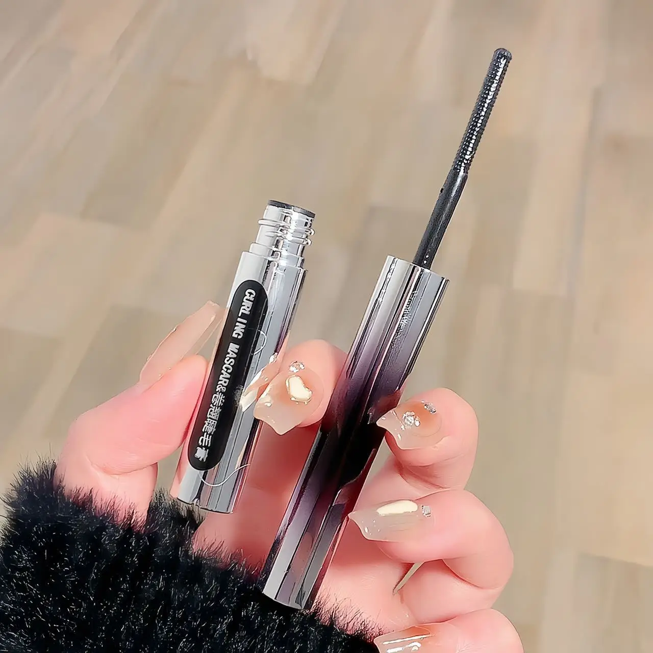 Schwarz Metall Bar Typ Kopf Mascara 3D Verlängert Wimpern Extra Volumen Wasserdichte Natürliche Wimpern Weibliche Make-Up Koreanische Kosmetik